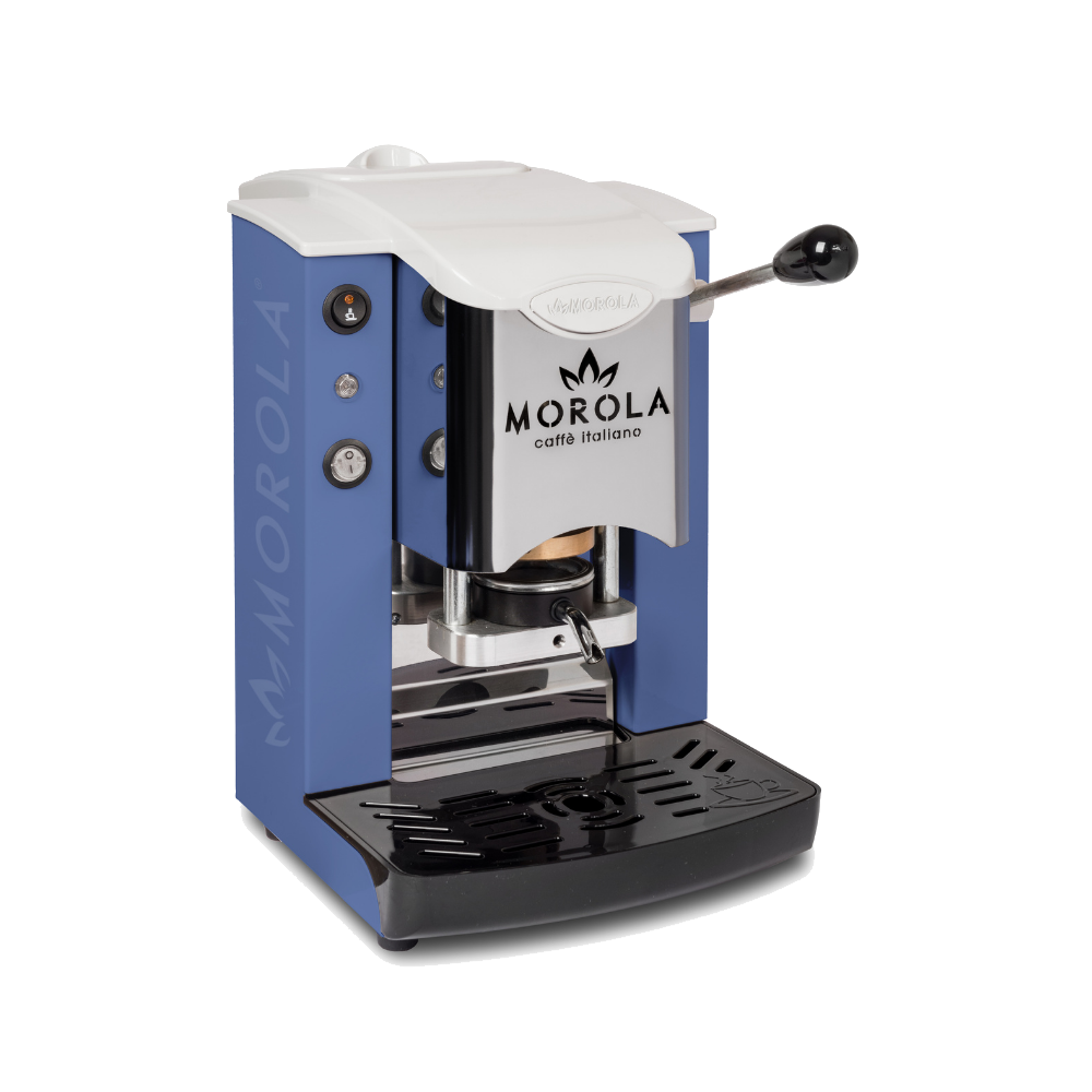 Macchinetta-a-cialde-Morola-Alise-blu-chiaro-morola-caffè-italiano