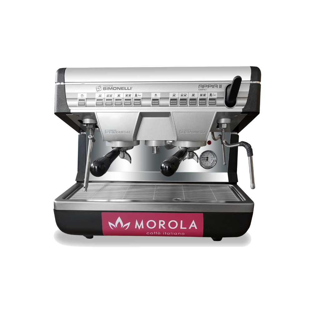 fronte-macchina-professionale-APPIA-2-gruppi-Morola-Caffè-Italiano
